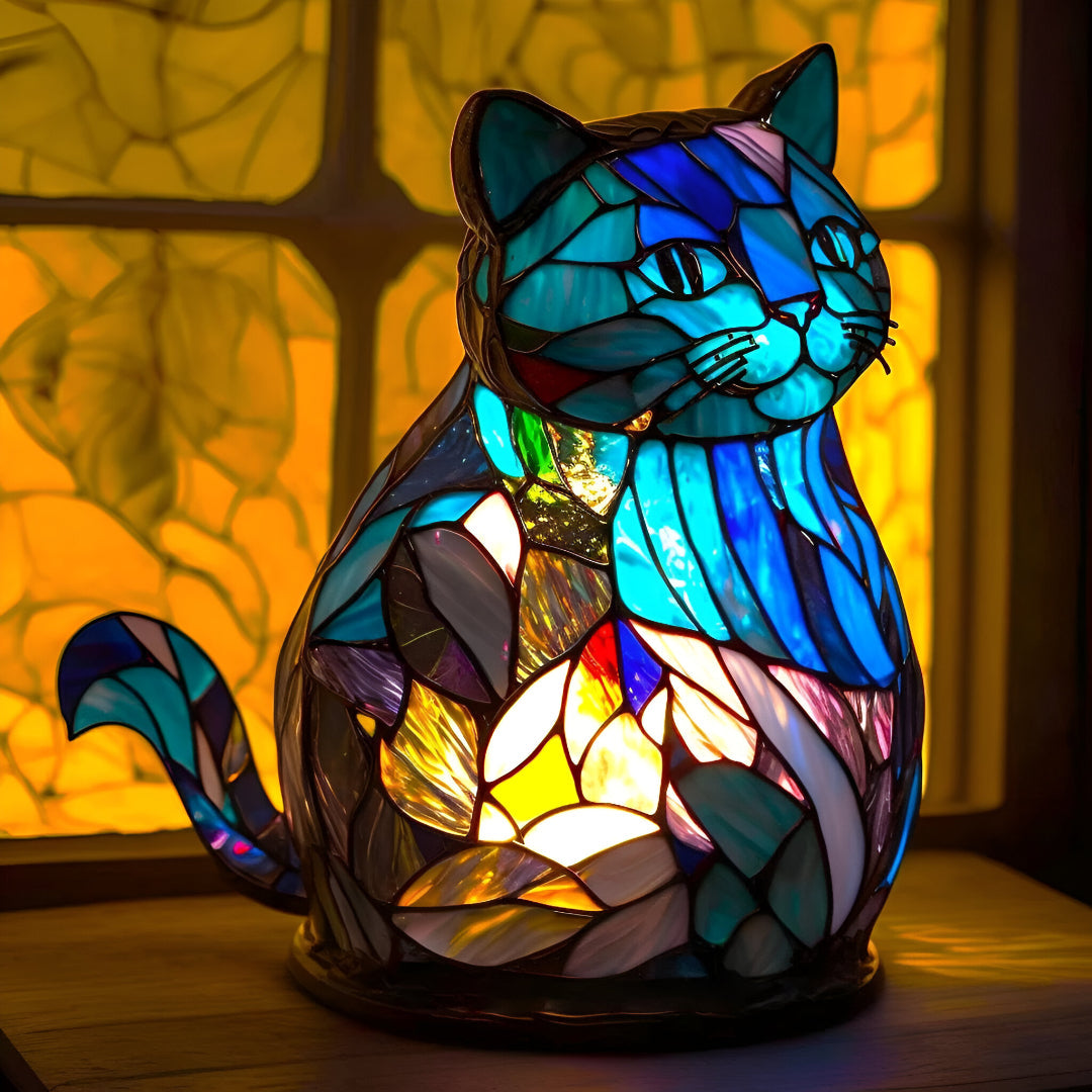 Enchanted Colorful Cat Lamp