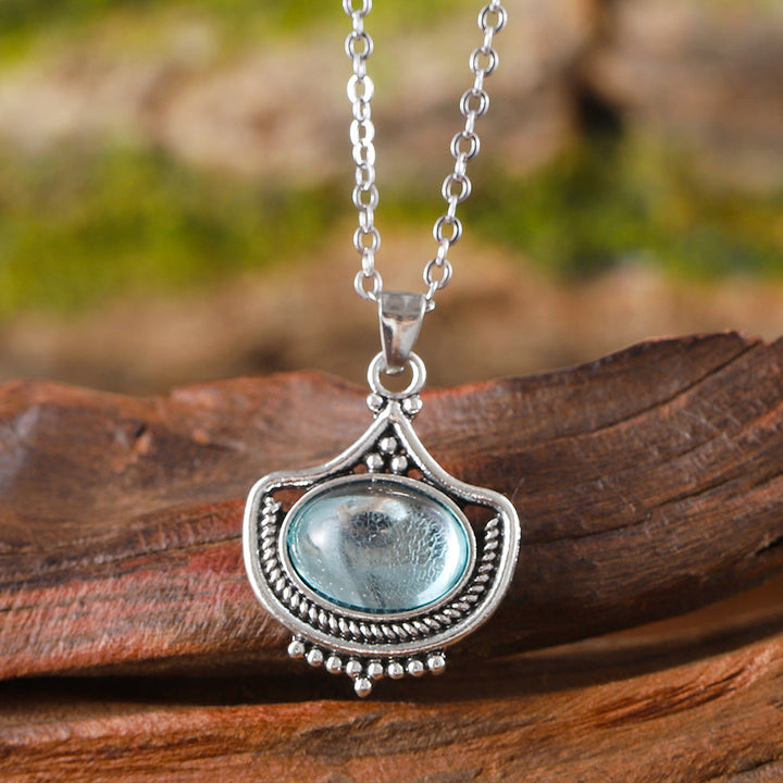 Vintage Silver Round Necklace